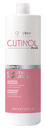 Sampon pentru par cret cu Elastina si Ulei de Jojoba - OYSTER Cutinol Plus Curly Shampoo 1000 ml